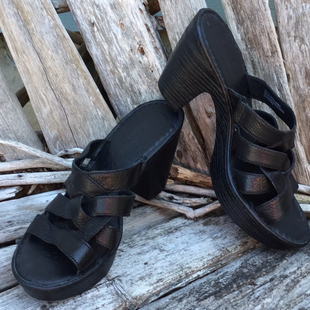 Born mule slip-on heels